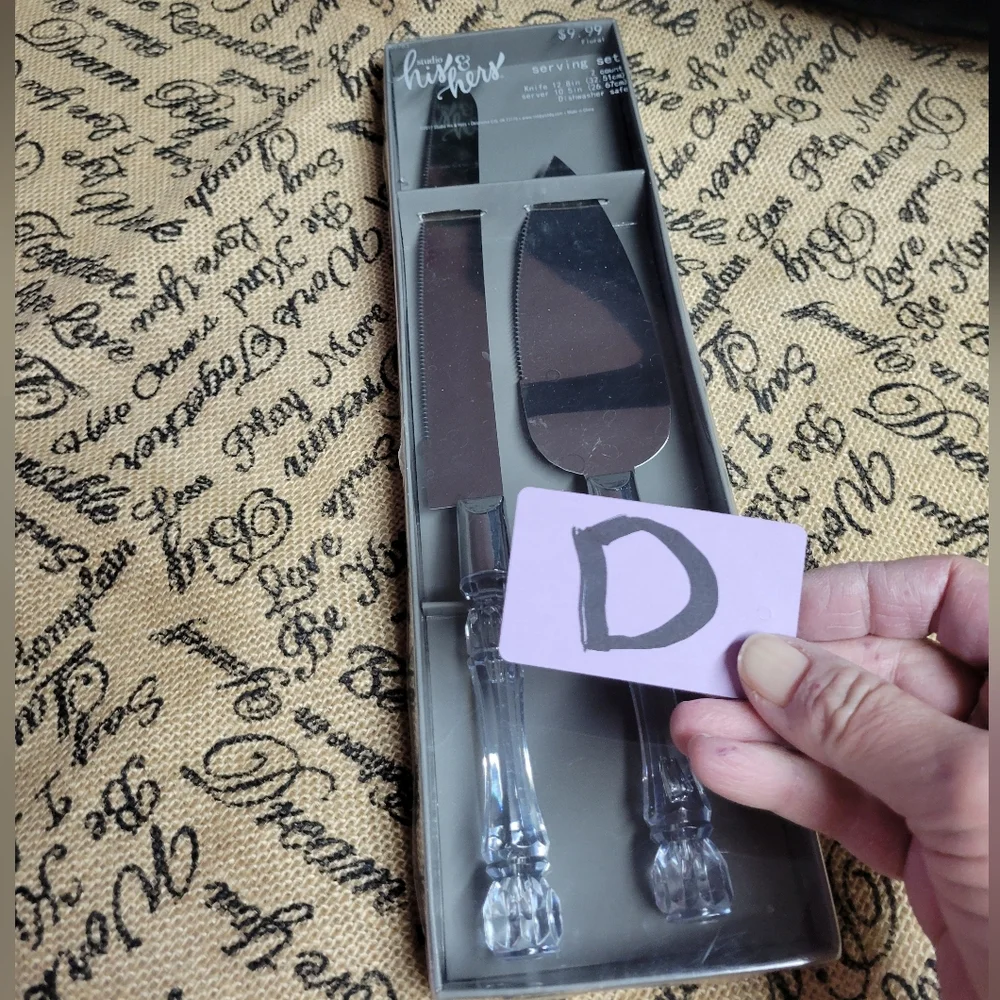 His & Hers 2 count serving set